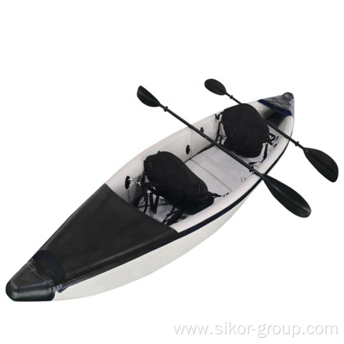 Popular Inflatable see through kayak kayak inflabl con pedal sit on top kayak cart